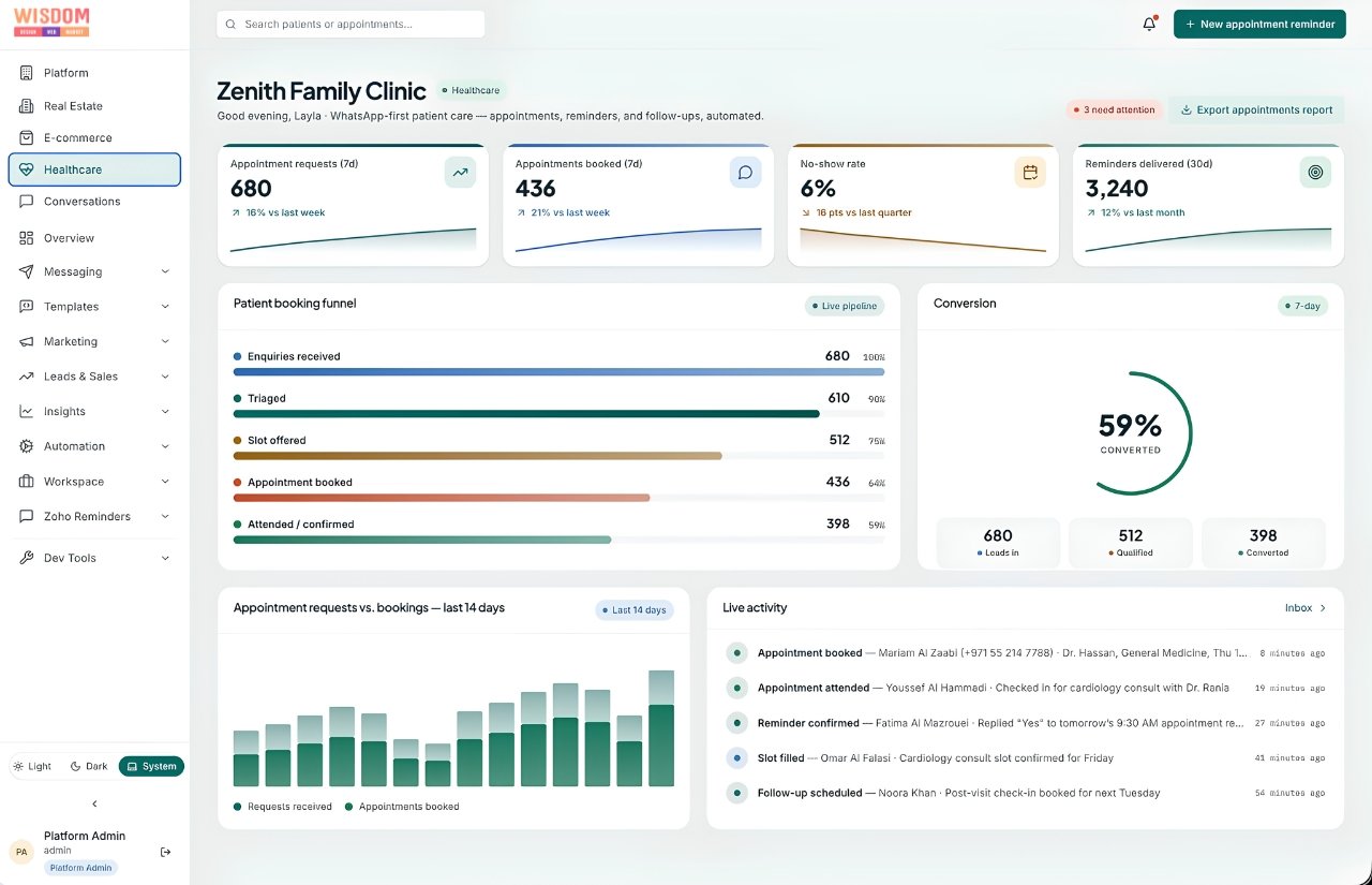 whatsapp AI Chatbot Dashboard 3